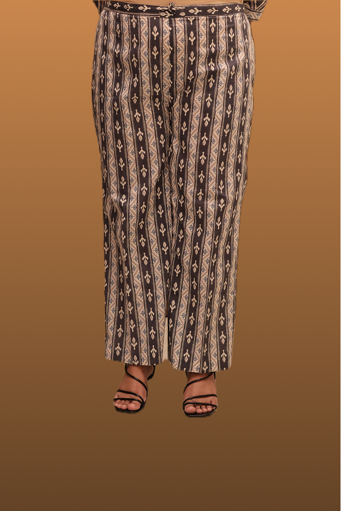 Soft Cotton Flared Grey Kurta Set