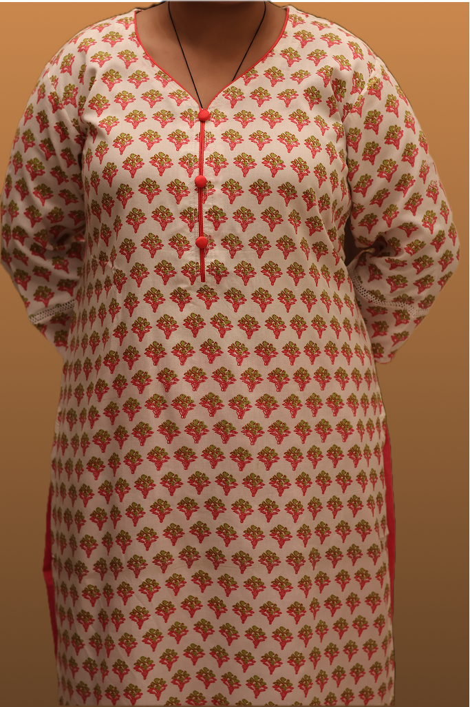 Soft Cotton Straight Kurta Set